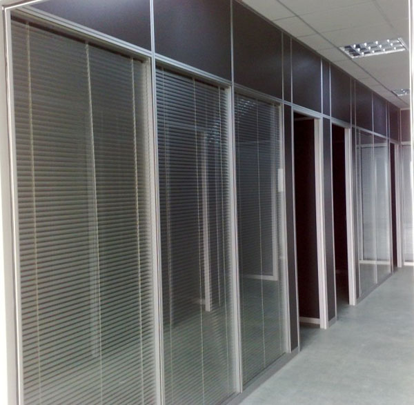 雙層玻璃夾百葉隔斷系列
