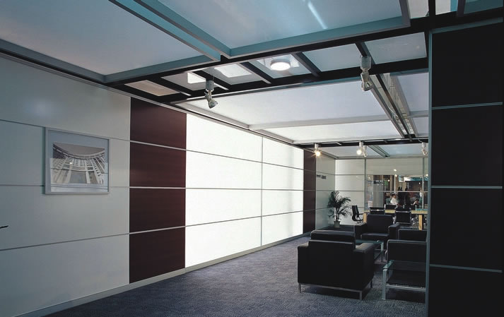 玻璃板式混合隔斷